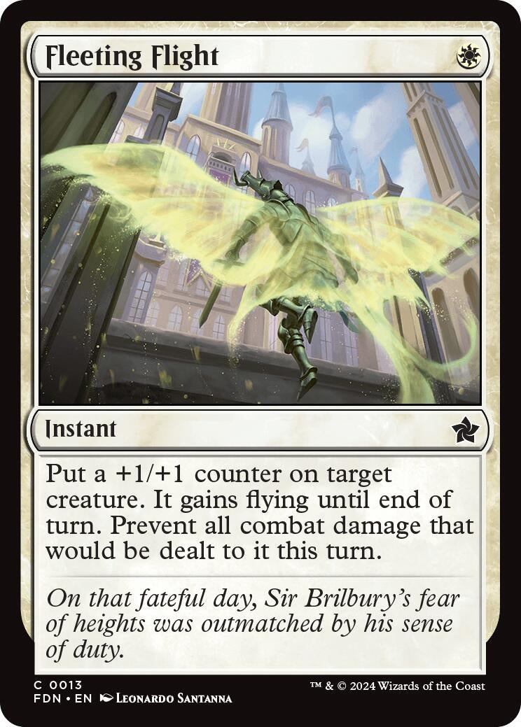 Image for Fleeting Flight (13) (FDN) - Magic: The Gathering