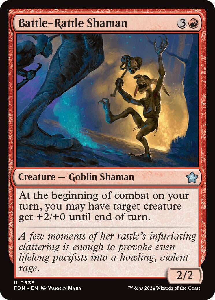Image for Battle-Rattle Shaman (533) (FDN) - Magic: The Gathering