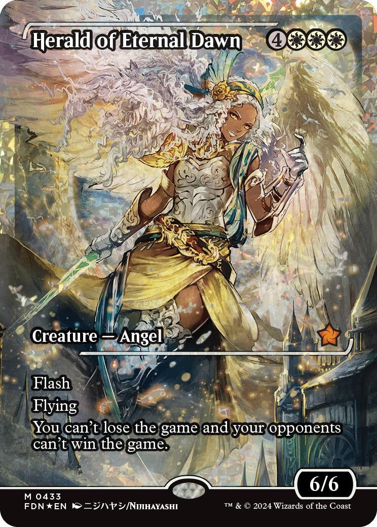 Image for Herald of Eternal Dawn (Showcase) (Fracture Foil) (433) (FDN) - Magic: The Gathering