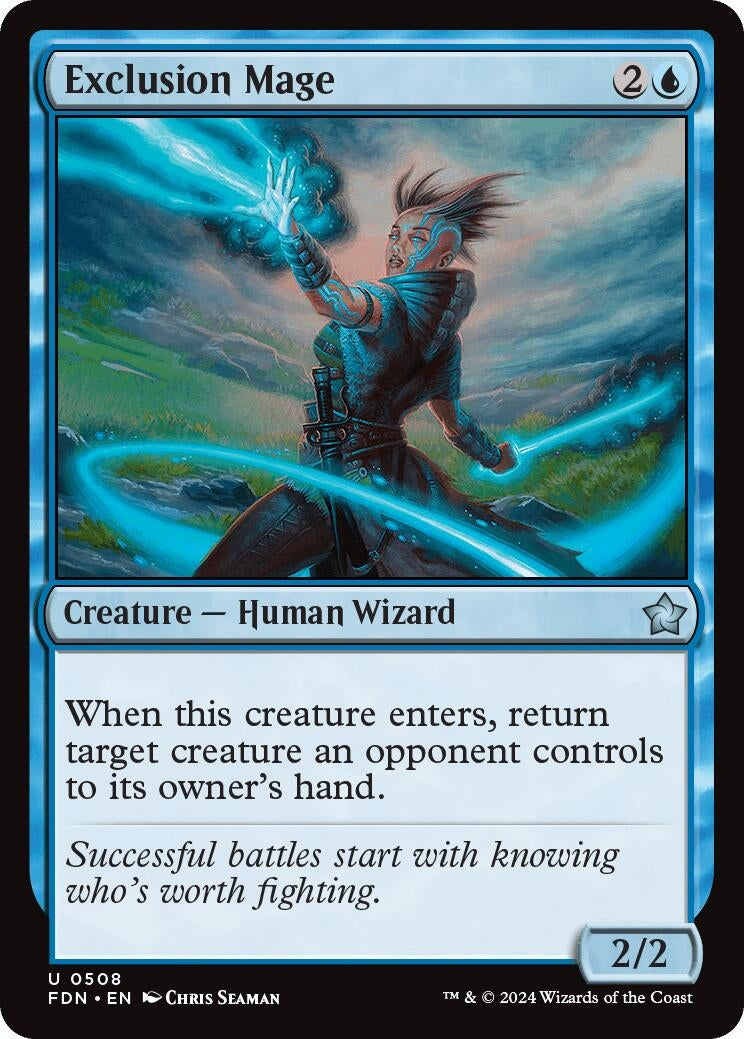 Image for Exclusion Mage (508) (FDN) - Magic: The Gathering