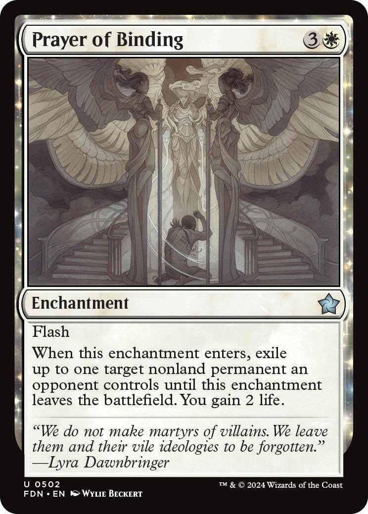 Image for Prayer of Binding (0502) (502) (FDN) - Magic: The Gathering