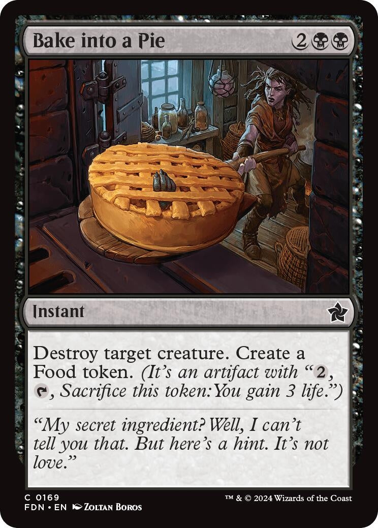 Image for Bake into a Pie (169) (FDN) - Magic: The Gathering