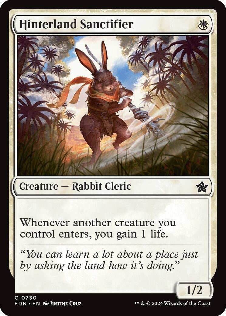Image for Hinterland Sanctifier (730) (FDN) - Magic: The Gathering