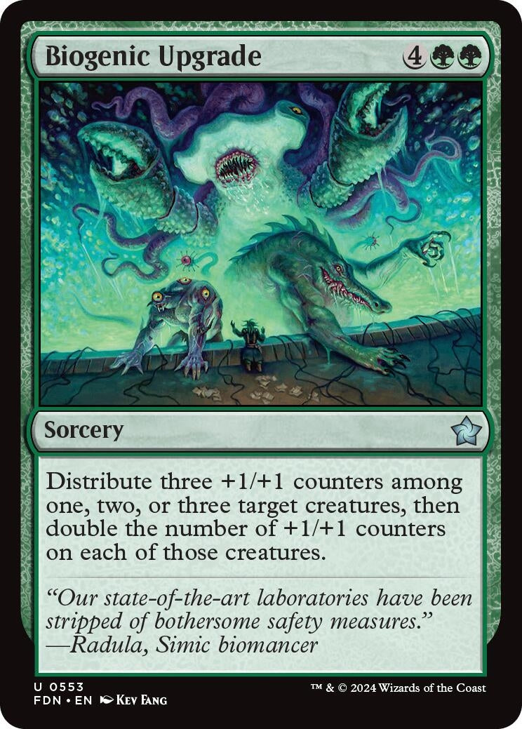 Image for Biogenic Upgrade (553) (FDN) - Magic: The Gathering