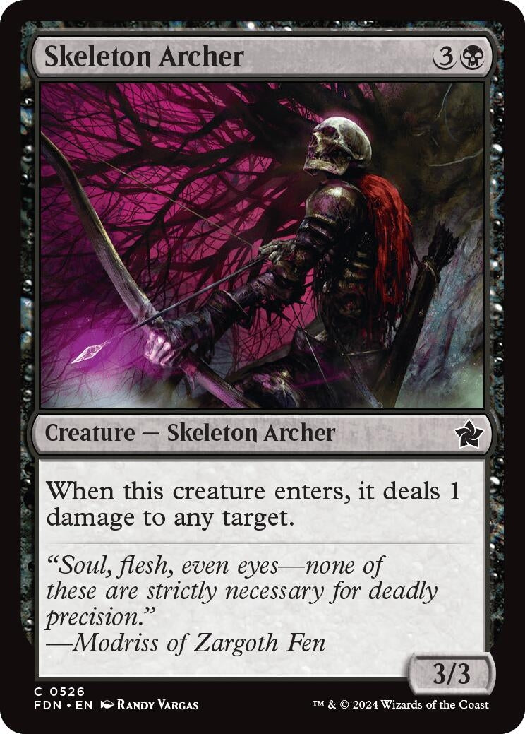 Image for Skeleton Archer (526) (FDN) - Magic: The Gathering