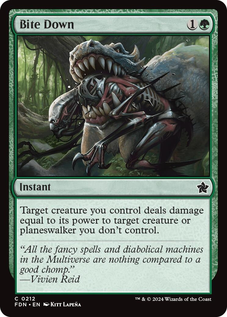 Image for Bite Down (212) (FDN) - Magic: The Gathering
