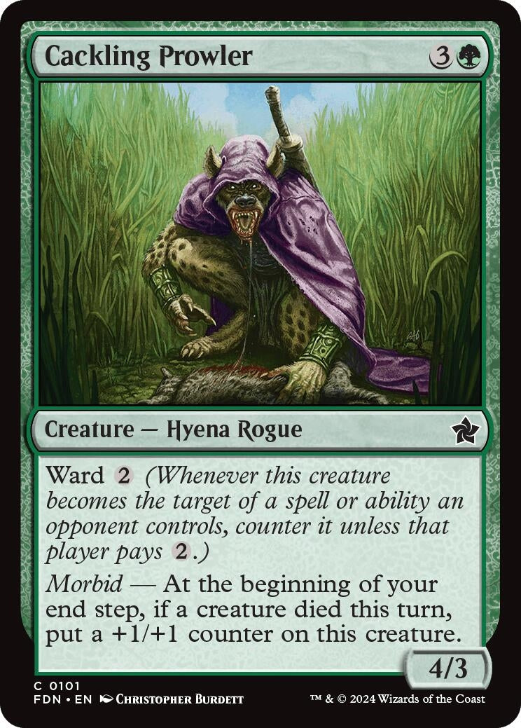Image for Cackling Prowler (101) (FDN) - Magic: The Gathering