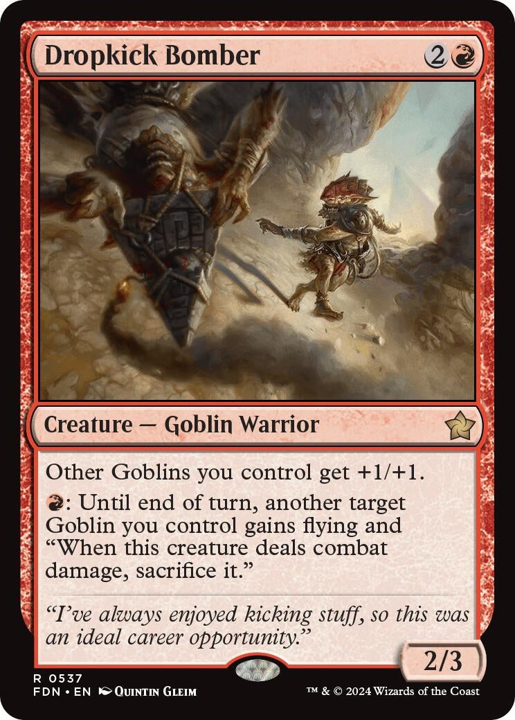 Image for Dropkick Bomber (537) (FDN) - Magic: The Gathering