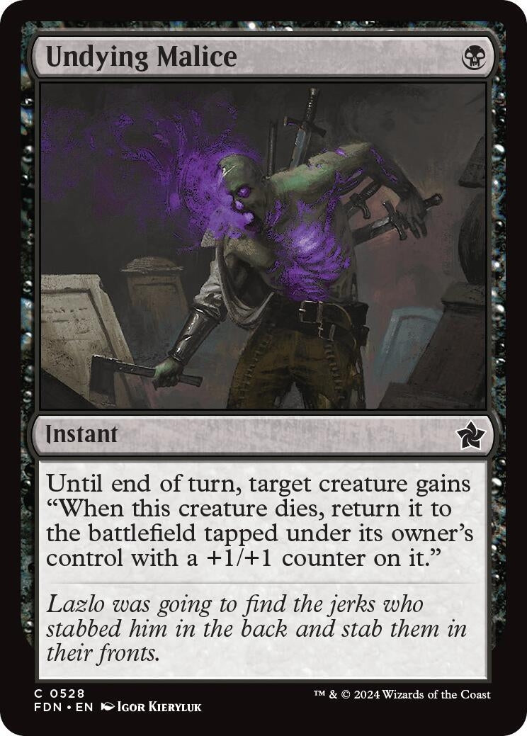 Image for Undying Malice (528) (FDN) - Magic: The Gathering