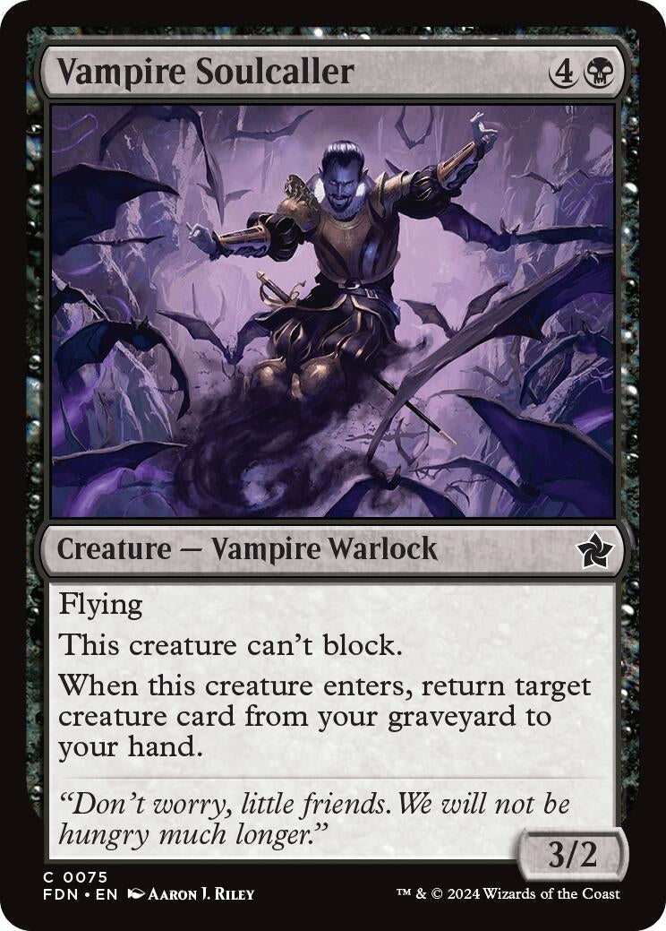 Image for Vampire Soulcaller (0075) (75) (FDN) - Magic: The Gathering