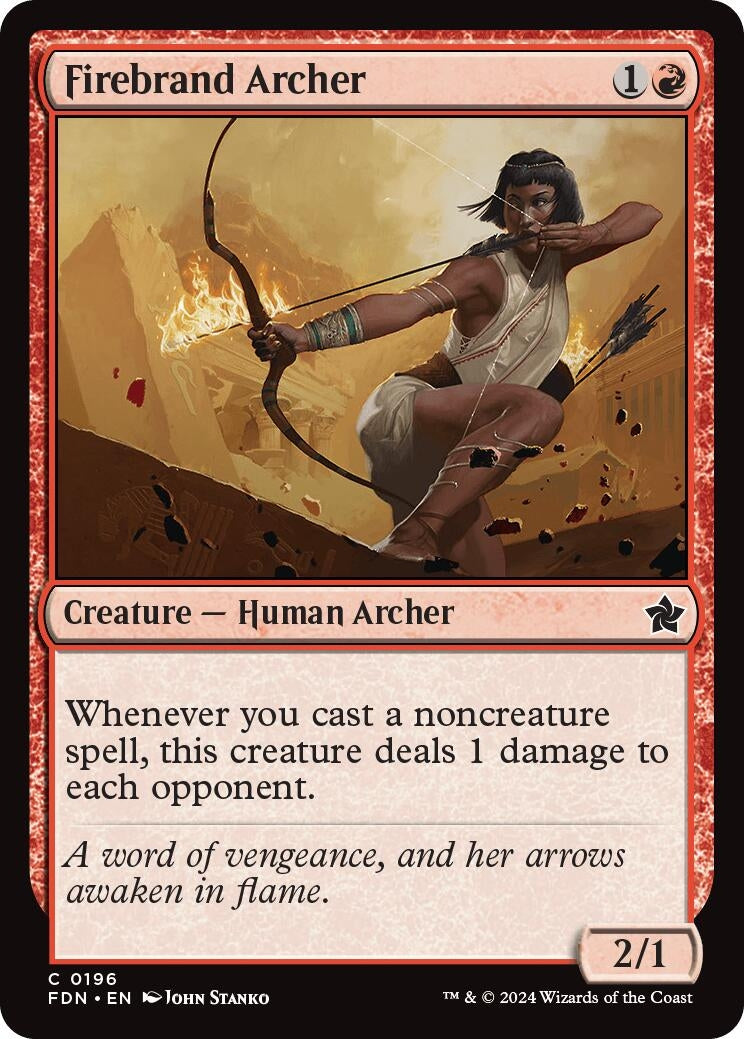 Image for Firebrand Archer (196) (FDN) - Magic: The Gathering