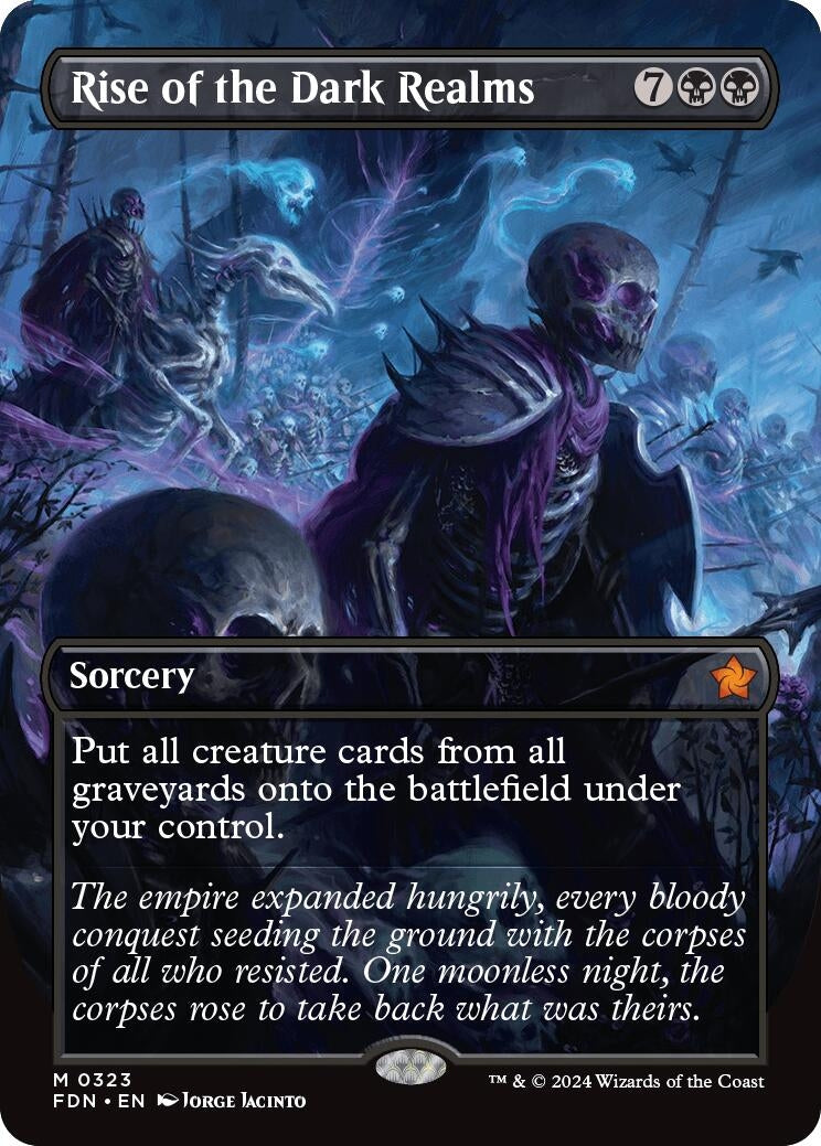 Image for Rise of the Dark Realms (Borderless) (323) (FDN) - Magic: The Gathering