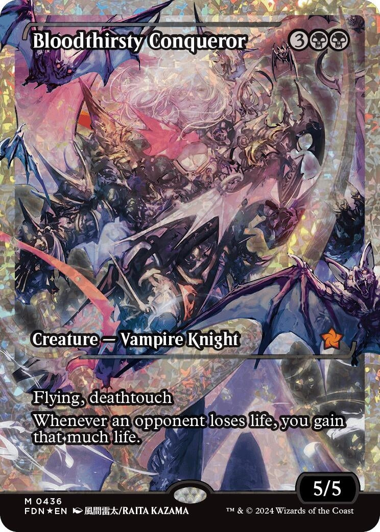 Image for Bloodthirsty Conqueror (Showcase) (Fracture Foil) (436) (FDN) - Magic: The Gathering