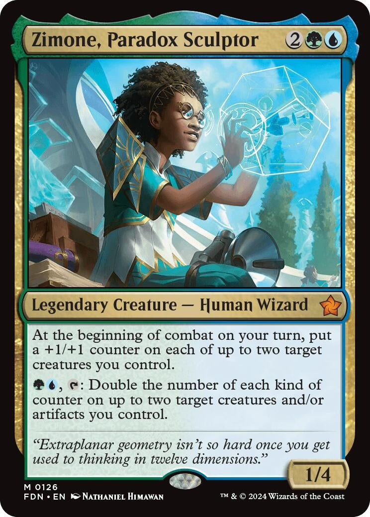 Image for Zimone, Paradox Sculptor (126) (FDN) - Magic: The Gathering