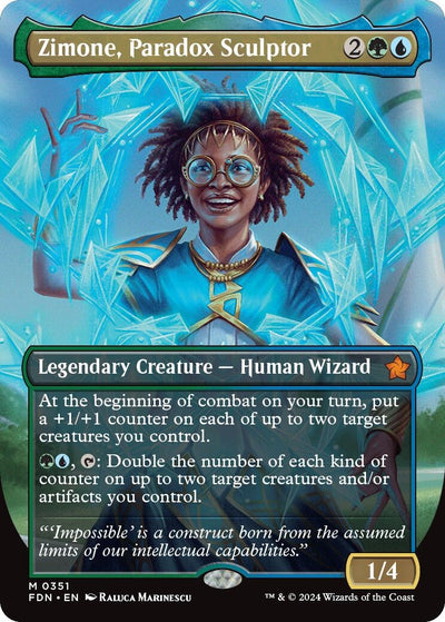 Zimone, Paradox Sculptor (Borderless) (351) (FDN)