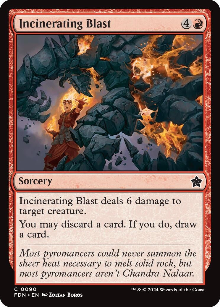 Image for Incinerating Blast (90) (FDN) - Magic: The Gathering