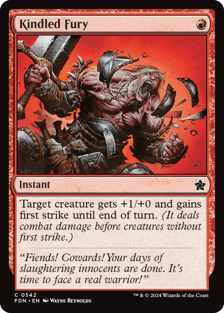 Image for Kindled Fury (542) (FDN) - Magic: The Gathering