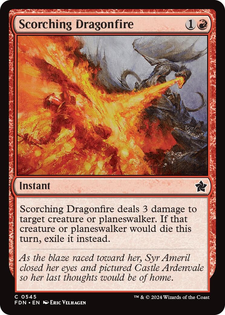 Image for Scorching Dragonfire (545) (FDN) - Magic: The Gathering