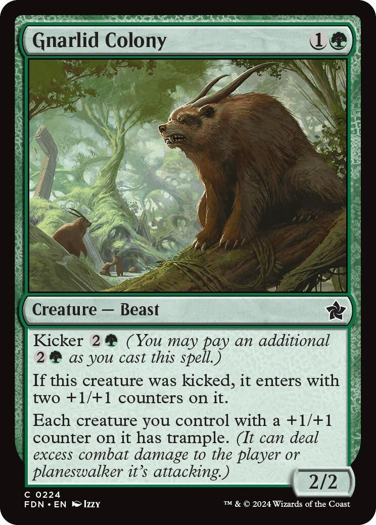 Image for Gnarlid Colony (224) (FDN) - Magic: The Gathering