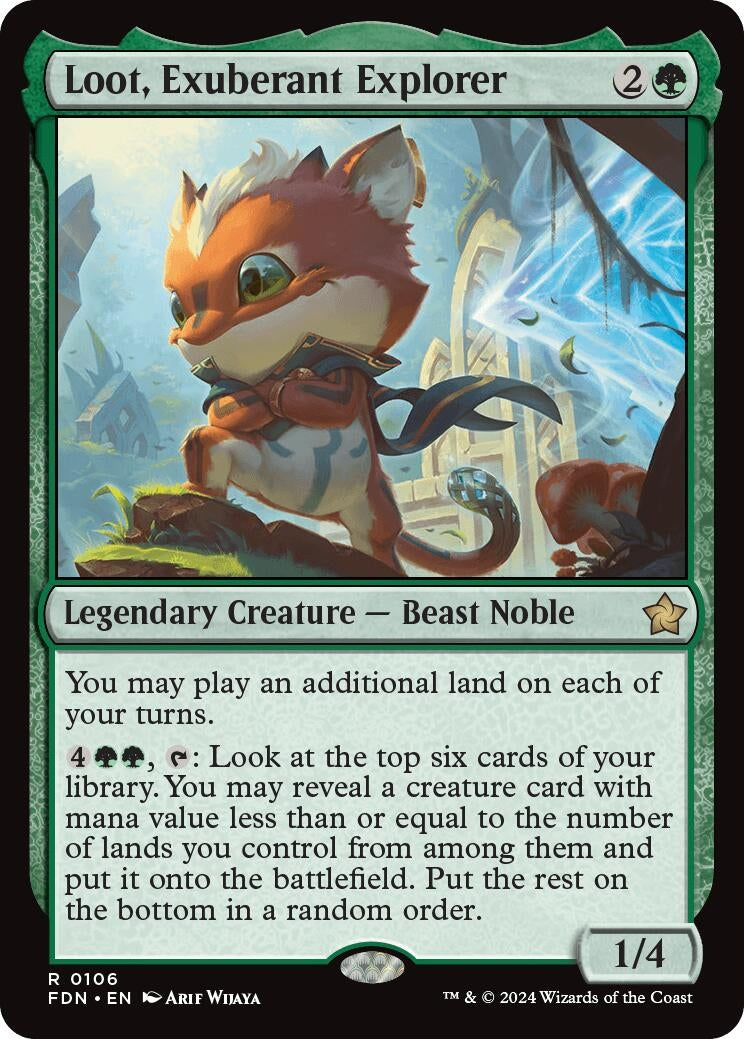 Image for Loot, Exuberant Explorer (106) (FDN) - Magic: The Gathering