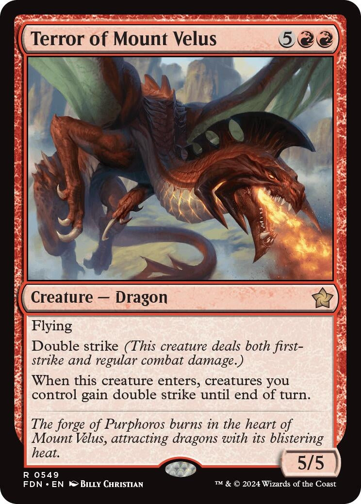 Image for Terror of Mount Velus (0549) (549) (FDN) - Magic: The Gathering