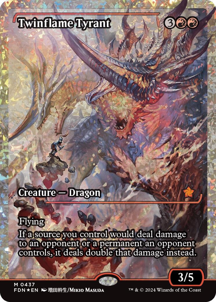 Image for Twinflame Tyrant (Showcase) (Fracture Foil) (437) (FDN) - Magic: The Gathering