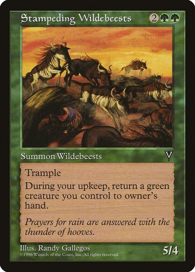Image for Stampeding Wildebeests (VIS) - Magic: The Gathering