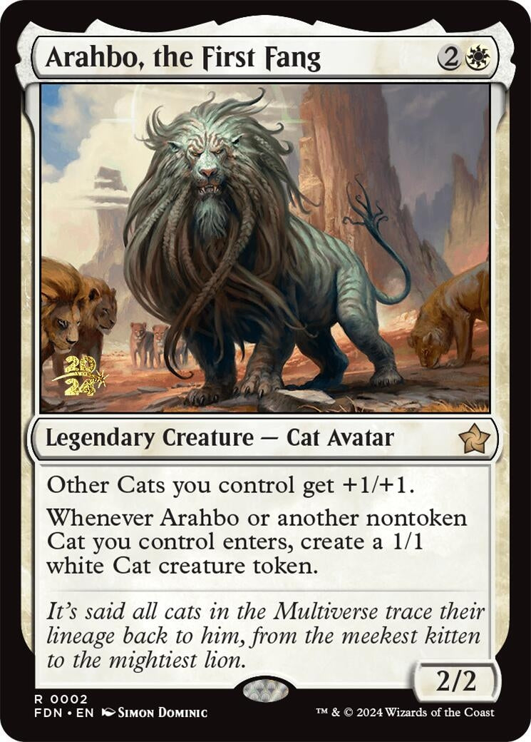 Image for Arahbo, the First Fang (2) (PRE) - Magic: The Gathering