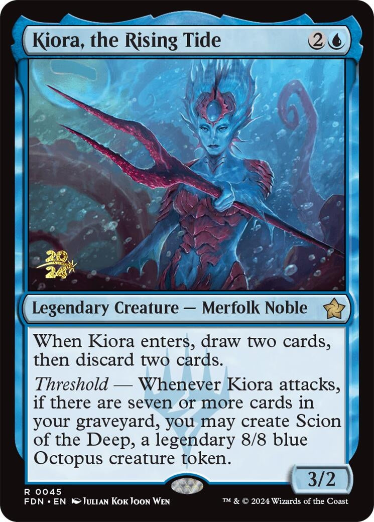 Image for Kiora, the Rising Tide (45) (PRE) - Magic: The Gathering