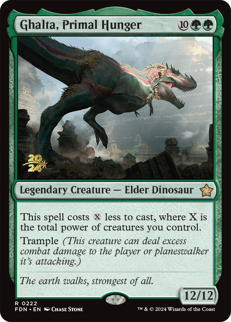 Image for Ghalta, Primal Hunger (FDN) (222) (PRE) - Magic: The Gathering