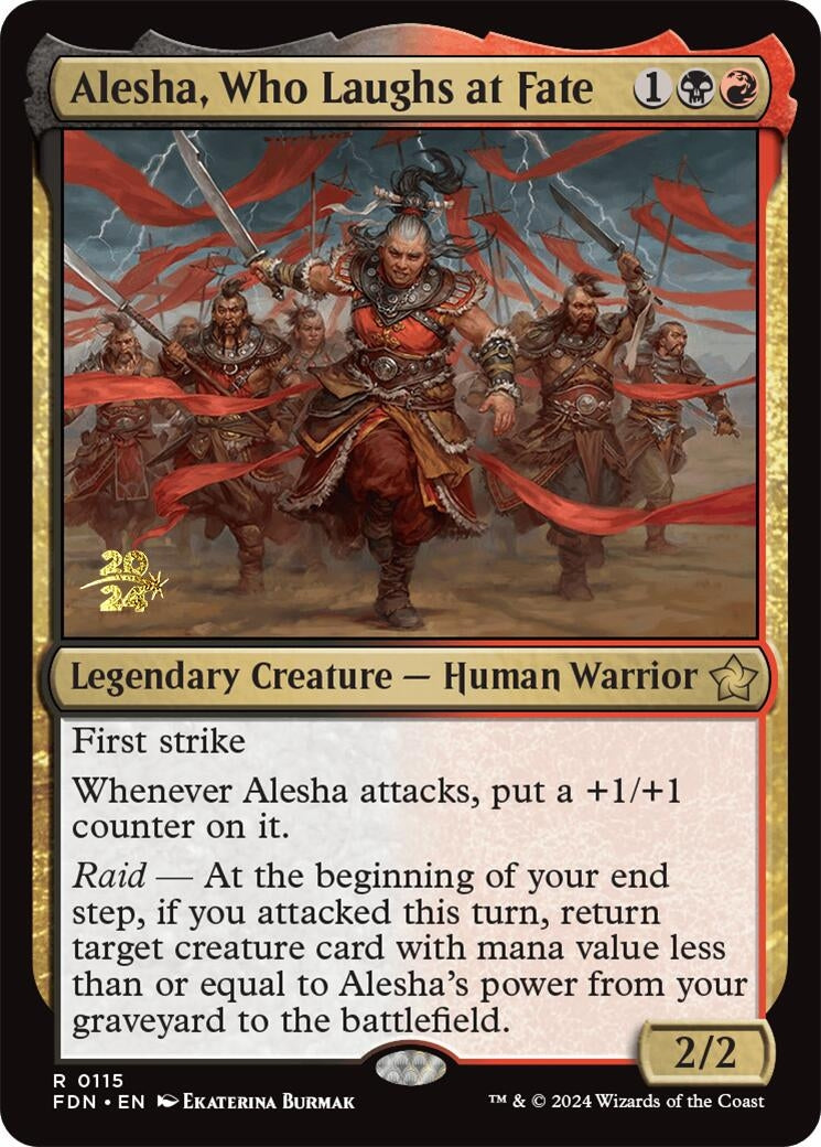 Image for Alesha, Who Laughs at Fate (115) (PRE) - Magic: The Gathering
