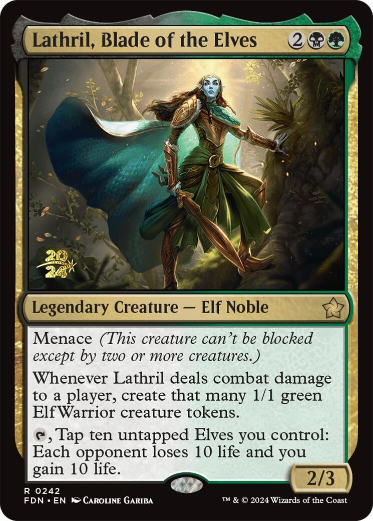 Image for Lathril, Blade of the Elves (242) (PRE) - Magic: The Gathering