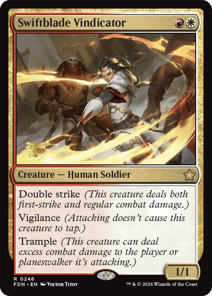 Image for Swiftblade Vindicator (FDN) (246) (PRE) - Magic: The Gathering
