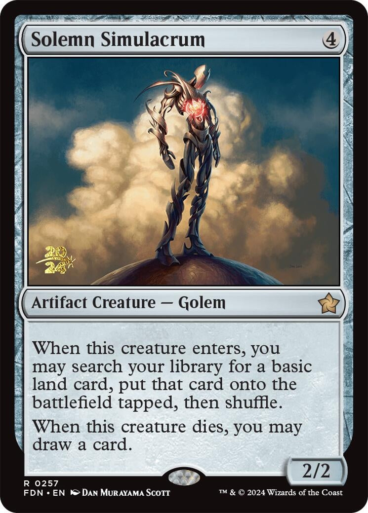 Image for Solemn Simulacrum (FDN) (257) (PRE) - Magic: The Gathering