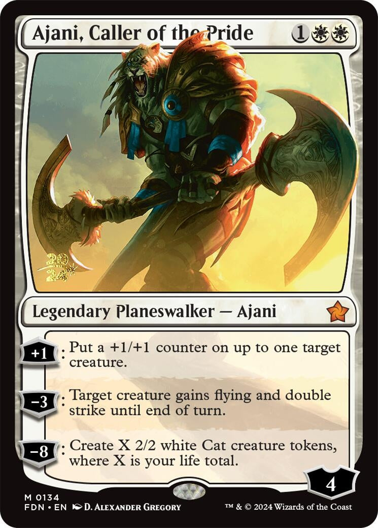 Image for Ajani, Caller of the Pride (134) (PRE) - Magic: The Gathering