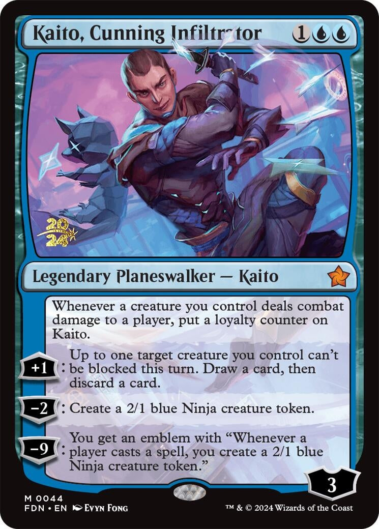 Image for Kaito, Cunning Infiltrator (44) (PRE) - Magic: The Gathering