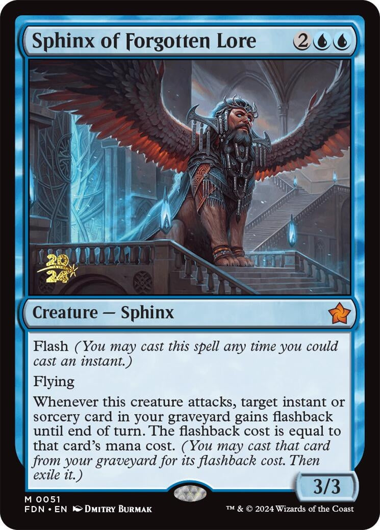 Image for Sphinx of Forgotten Lore (51) (PRE) - Magic: The Gathering