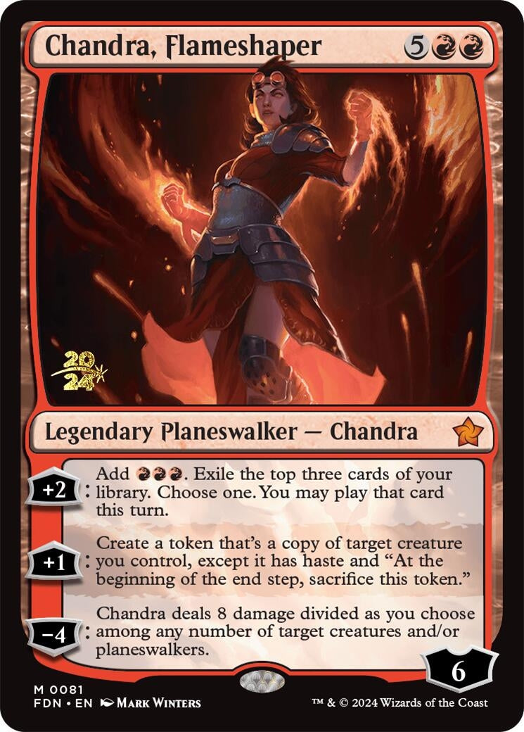 Image for Chandra, Flameshaper (81) (PRE) - Magic: The Gathering