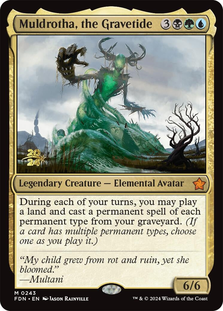 Image for Muldrotha, the Gravetide (FDN) (243) (PRE) - Magic: The Gathering