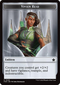 Image for Emblem - Vivien Reid // Elf Warrior Double-Sided Token (25 // 19) (FDN) - Magic: The Gathering