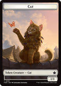 Image for Cat (0001) // Cat (0002) Doubled-Sided Token (1 // 2) (FDN) - Magic: The Gathering