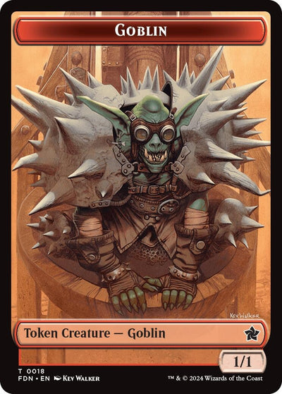 Goblin // Insect Doubled-Sided Token (18 // 21) (FDN)