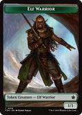 Image for Elf Warrior // Raccoon Doubled-Sided Token (19 // 20) (FDN) - Magic: The Gathering