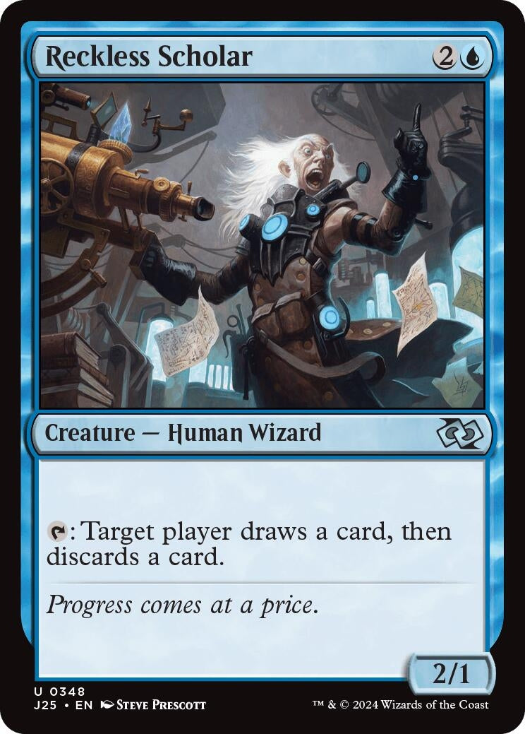 Image for Reckless Scholar (348) (J25) - Magic: The Gathering