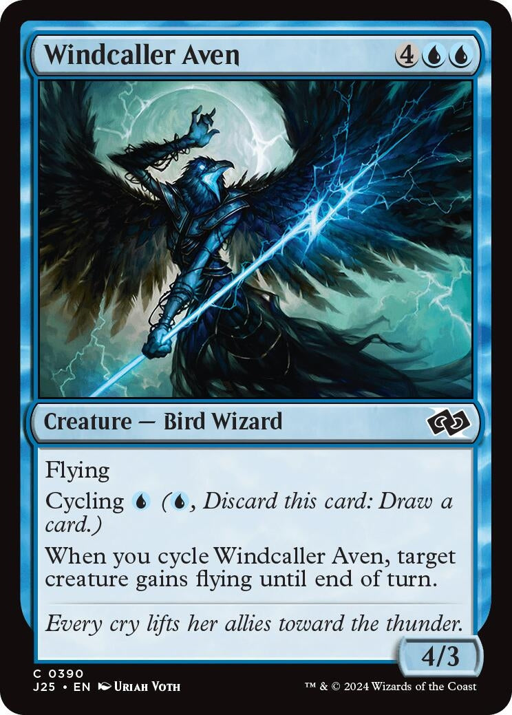 Image for Windcaller Aven (390) (J25) - Magic: The Gathering