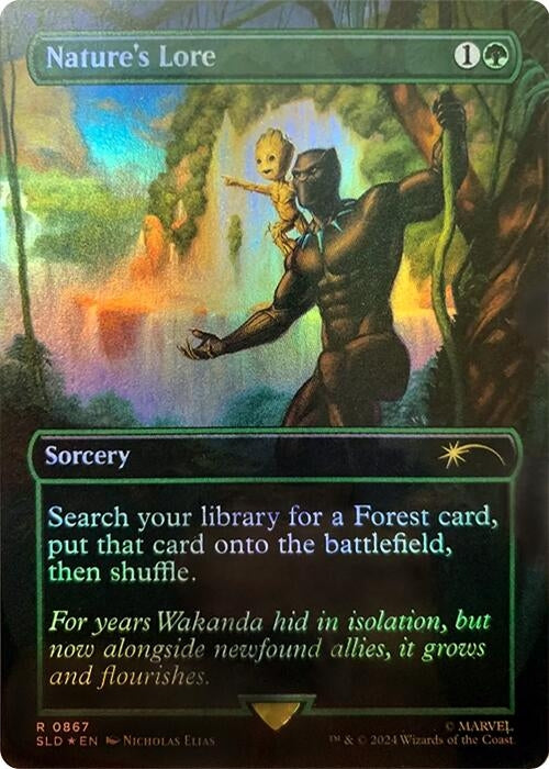Image for Nature's Lore (867) (Rainbow Foil) (867) (SLD) - Magic: The Gathering