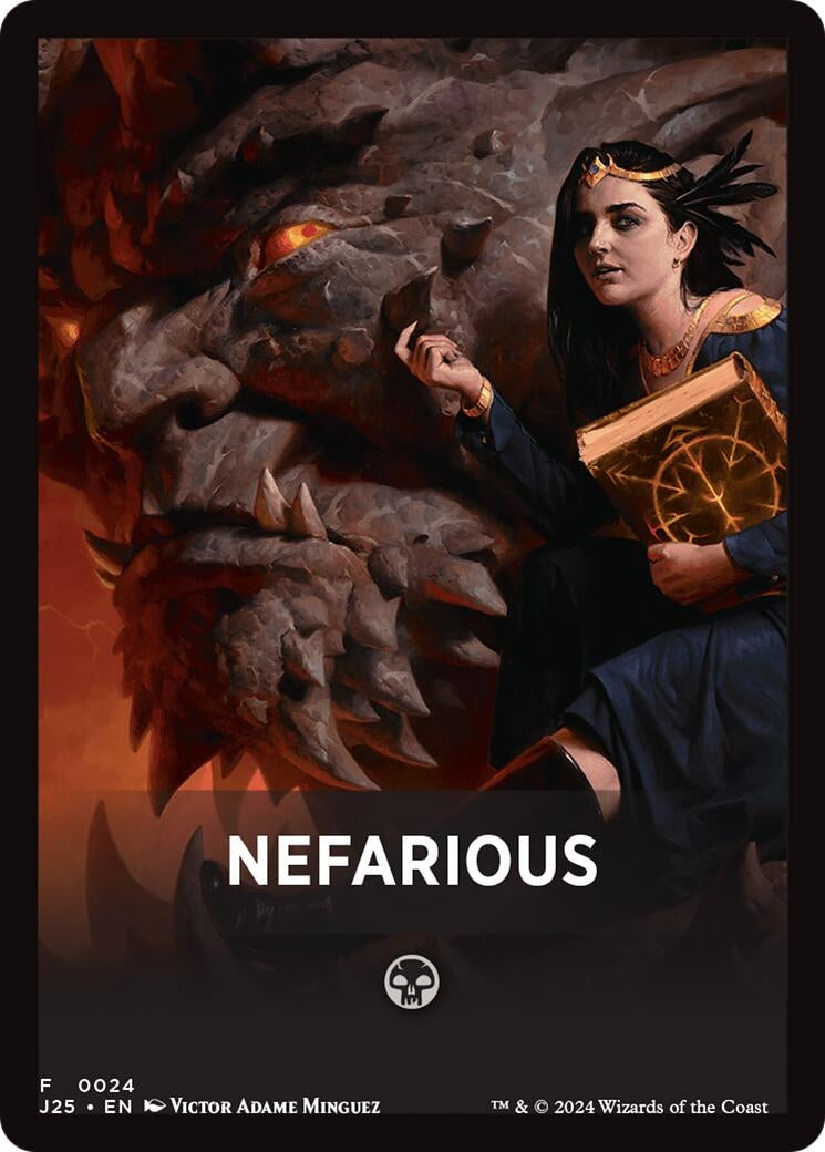 Image for Nefarious Theme Card (24) (J25) - Magic: The Gathering