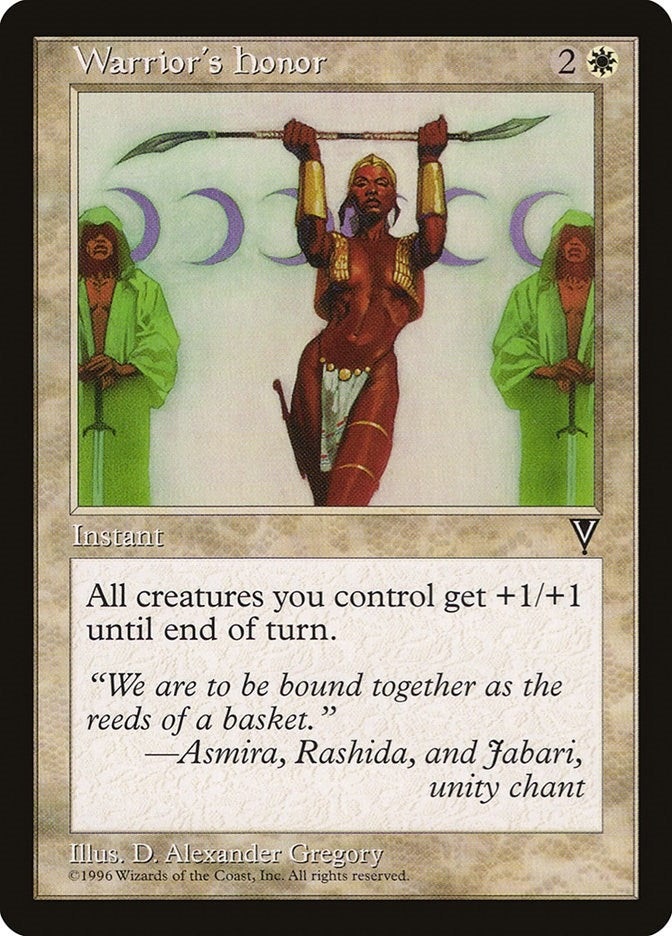 Image for Warrior's Honor (VIS) - Magic: The Gathering