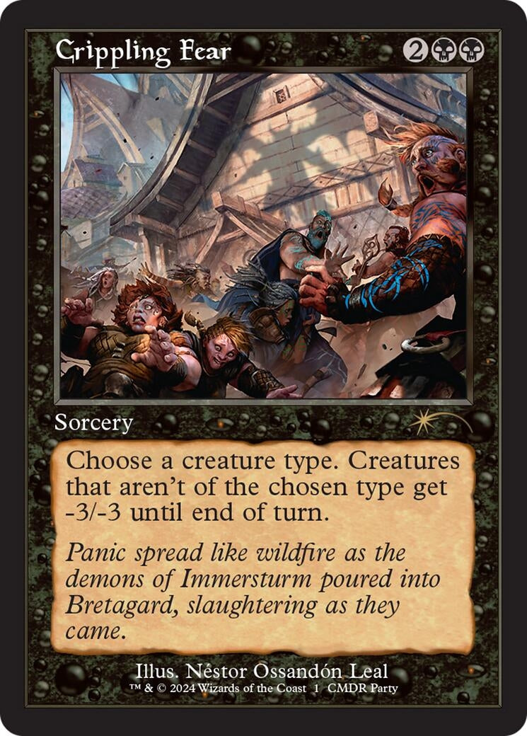 Image for Crippling Fear (Retro Frame) (1) (WPN) - Magic: The Gathering