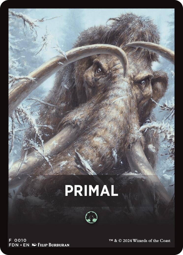Image for Primal Theme Card (10) (FDN) - Magic: The Gathering